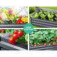 150 x 90cm Galvanised Steel Garden Bed - Aluminium Grey
