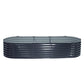 240X80X42CM Galvanised Raised Garden Bed Steel Instant Planter