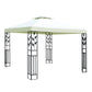Gazebo 3x3m Party Marquee Outdoor Wedding Event Tent Iron Art Canopy White