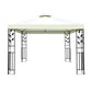 Gazebo 3x3m Party Marquee Outdoor Wedding Event Tent Iron Art Canopy White