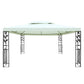 Gazebo 4x3m Party Marquee Outdoor Wedding Event Tent Iron Art Canopy