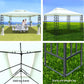 Gazebo 4x3m Party Marquee Outdoor Wedding Event Tent Iron Art Canopy