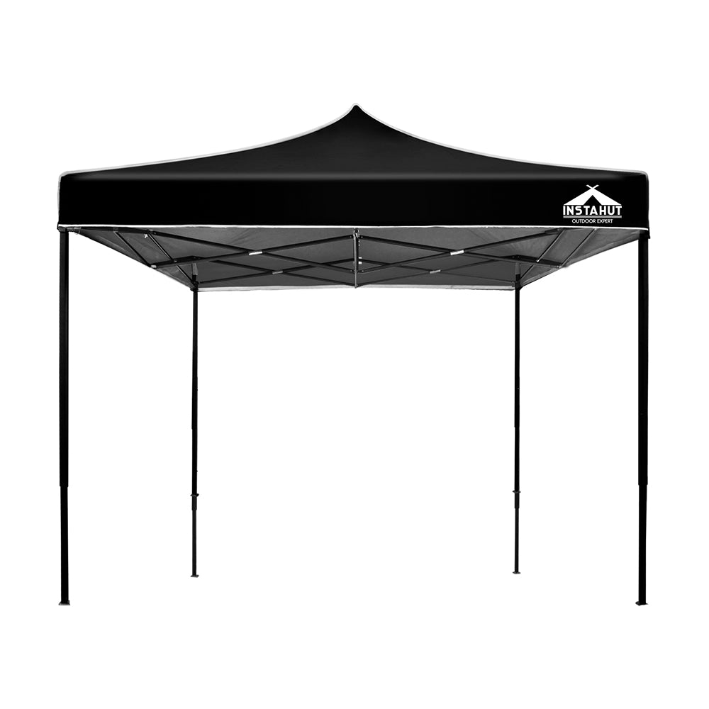 Gazebo Pop Up Marquee 3x3m Outdoor Tent Folding Wedding Gazebos Black