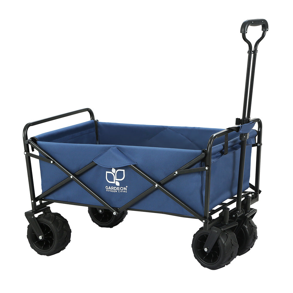 Garden Cart Folding 120kg Trolley Camping Wagon Barrow Outdoor Beach