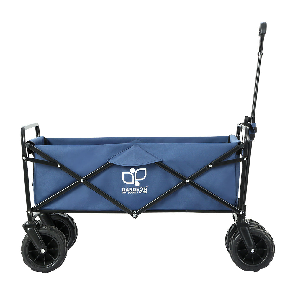 Garden Cart Folding 120kg Trolley Camping Wagon Barrow Outdoor Beach