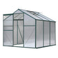 Greenhouse Aluminium Green House Garden Shed Polycarbonate 1.9x1.9M