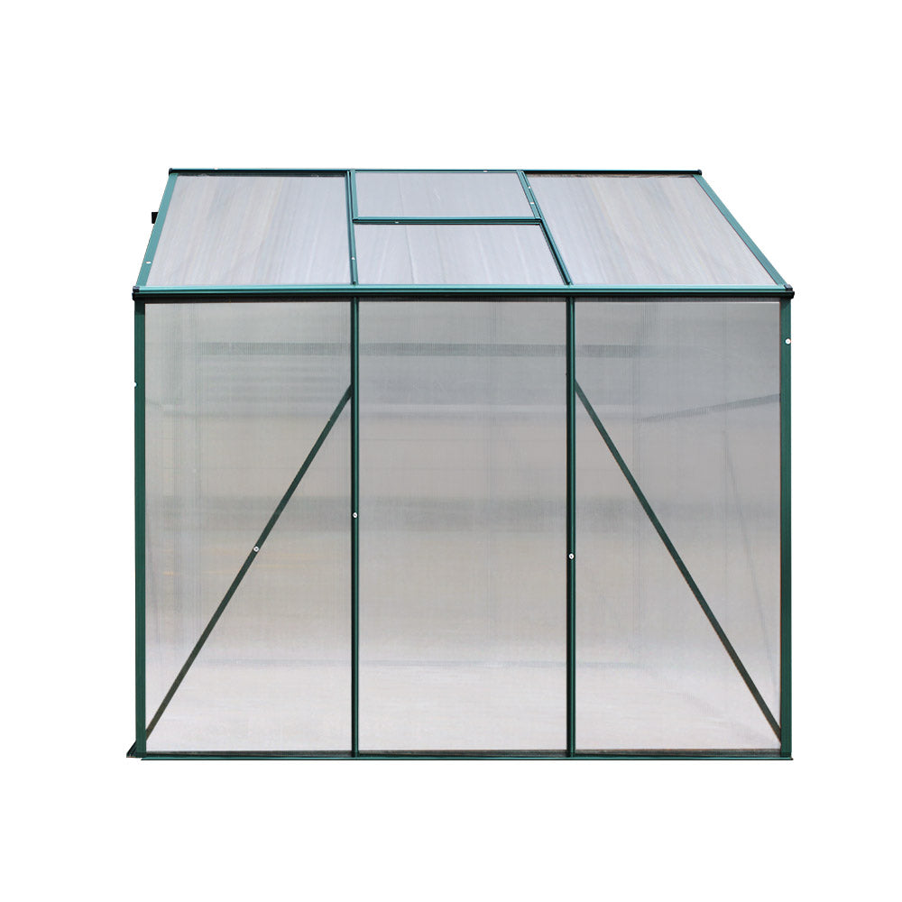 Greenhouse Aluminium Green House Garden Shed Polycarbonate 1.9x1.9M