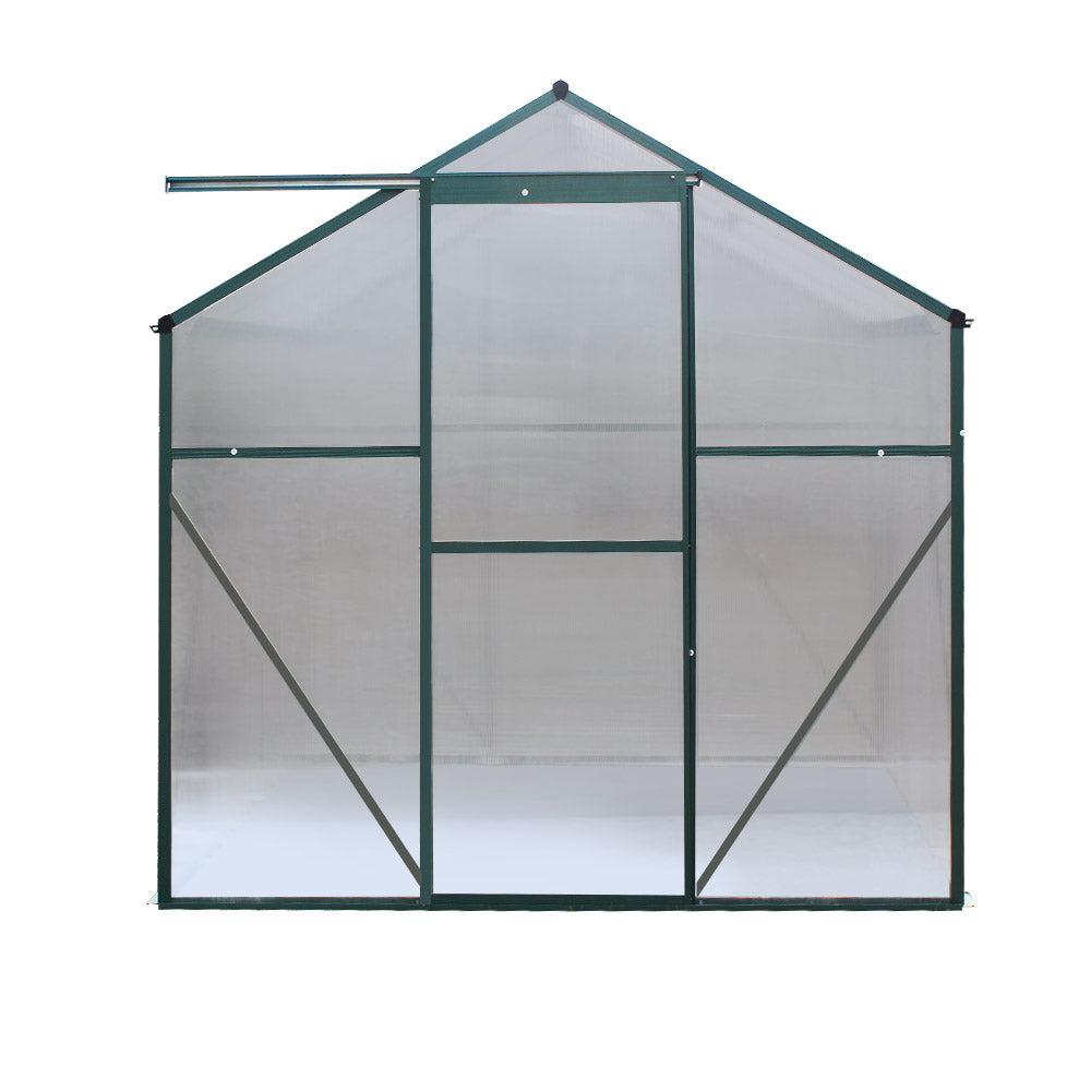 Greenhouse Aluminium Green House Garden Shed Polycarbonate 1.9x1.9M