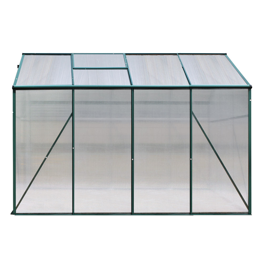 Aluminum Greenhouse Green House Garden Shed Polycarbonate 2.52x1.9M