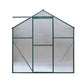 Aluminum Greenhouse Green House Garden Shed Polycarbonate 2.52x1.9M