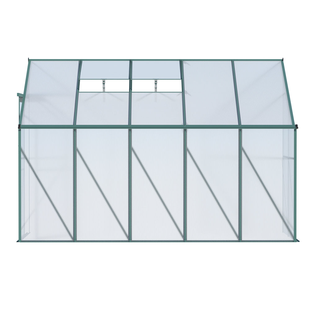 Greenhouse Aluminium Green House Garden Shed Polycarbonate 3x1.27M