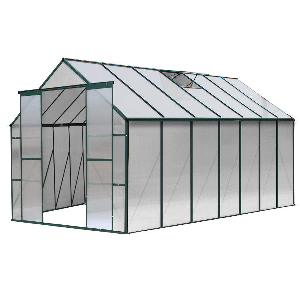 Aluminium Greenhouse Green House Garden Polycarbonate 4.43X2.44M