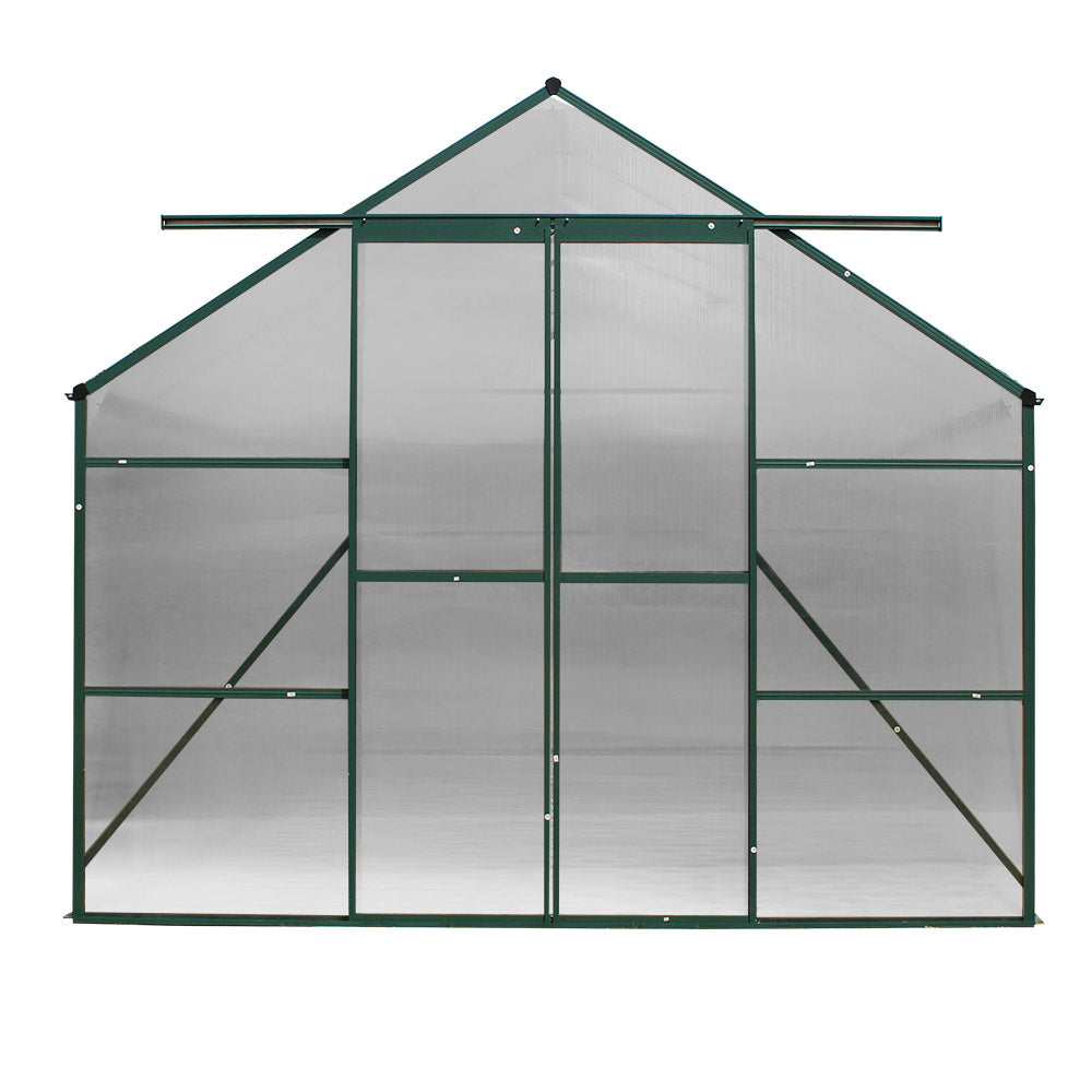 Aluminium Greenhouse Polycarbonate Green House Garden Shed 5.1x2.44M