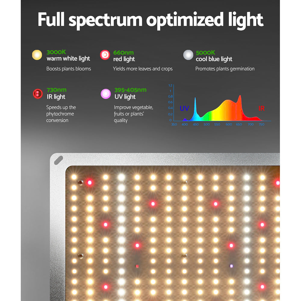 Grow Tent 2200W LED Grow Light Hydroponics Kits System 1.2x1.2x2M