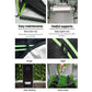 1680D 2.4MX1.2MX2M Hydroponics Grow Tent Kits Hydroponic Grow System
