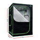 Grow Tent 2000W LED Grow Light 150X150X200cm Mylar 6" Ventilation