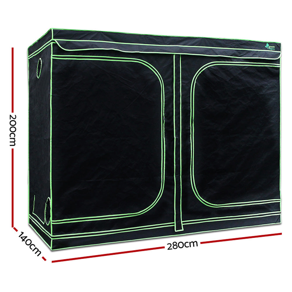 Grow Tent 2000W LED Grow Light 280X140X200cm Mylar 6" Ventilation