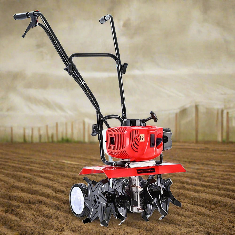 36 Inch Rototiller 88CC Garden Cultivator Tiller Petrol Rotary Hoe 36 Tines Rototiller ...