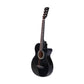 38 Inch Wooden Acoustic Guitar with Accessories set Black