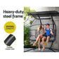 Outdoor Furniture Lounge Hanging Swing Chair Egg Hammock Stand Rattan Wicker Grey