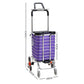 Foldable Shopping Cart Trolley Stainless Steel Basket Luggage Grocery Portable