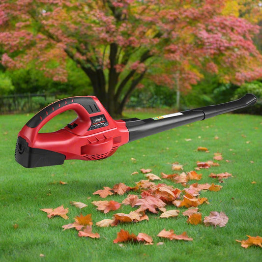 20V Cordless Leaf Blower Garden Lithium Electric Battery Nozzles 2-Speed