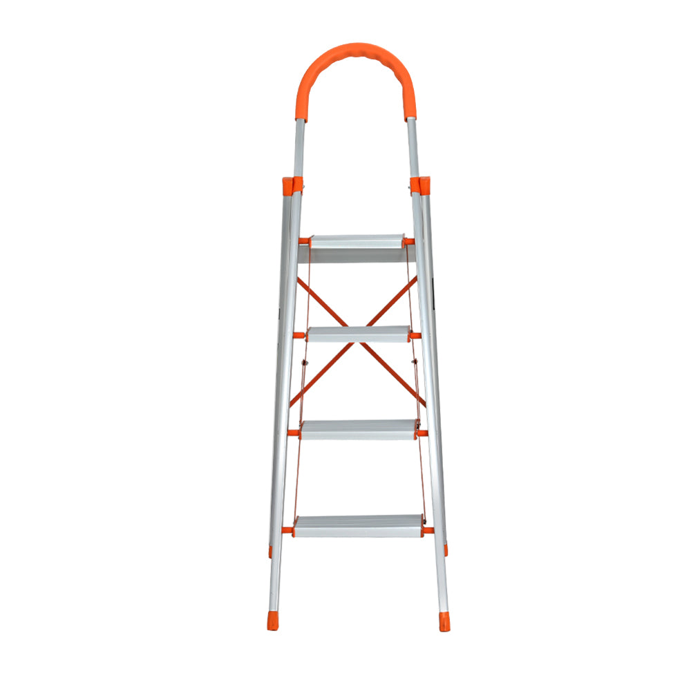 4 Step Ladder Multi-Purpose Folding Aluminium Light Weight Non Slip Platform