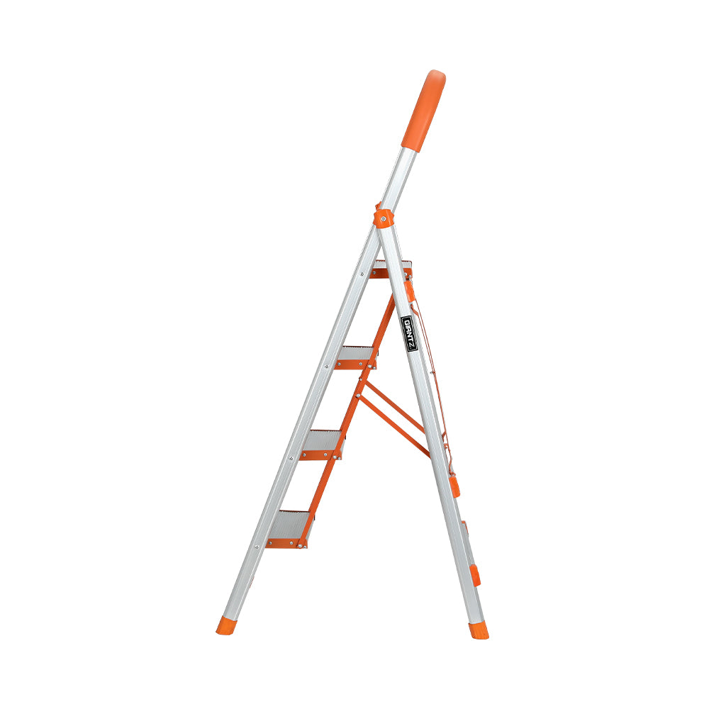 4 Step Ladder Multi-Purpose Folding Aluminium Light Weight Non Slip Platform