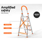 4 Step Ladder Multi-Purpose Folding Aluminium Light Weight Non Slip Platform
