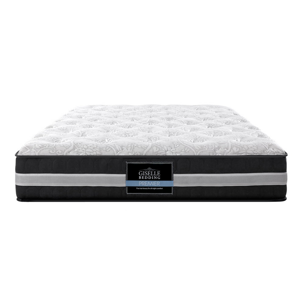 Queen Mattress Bed Size 7 Zone Pocket Spring Medium Firm Foam 30cm