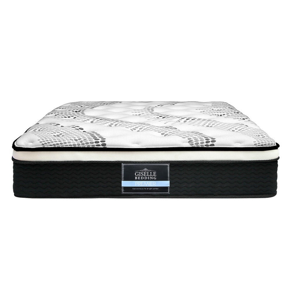 Bedding Como Euro Top Pocket Spring Mattress 32cm Thick King Single