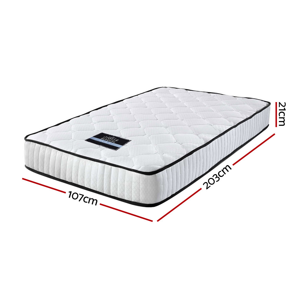 Bedding Peyton Pocket Spring Mattress 21cm Thick King Single