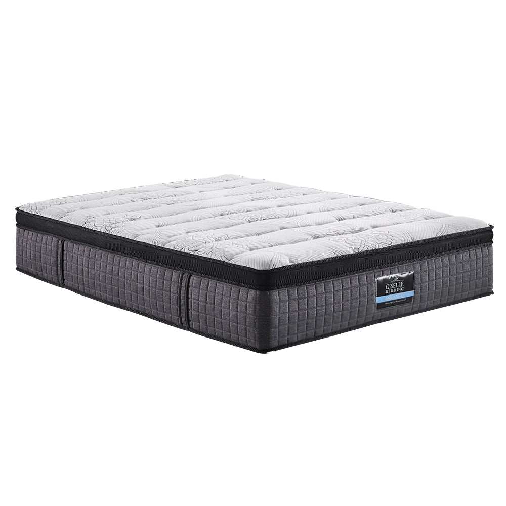 QUEEN Bed Mattress 9 Zone Pocket Spring Latex Foam Medium Firm 34cm