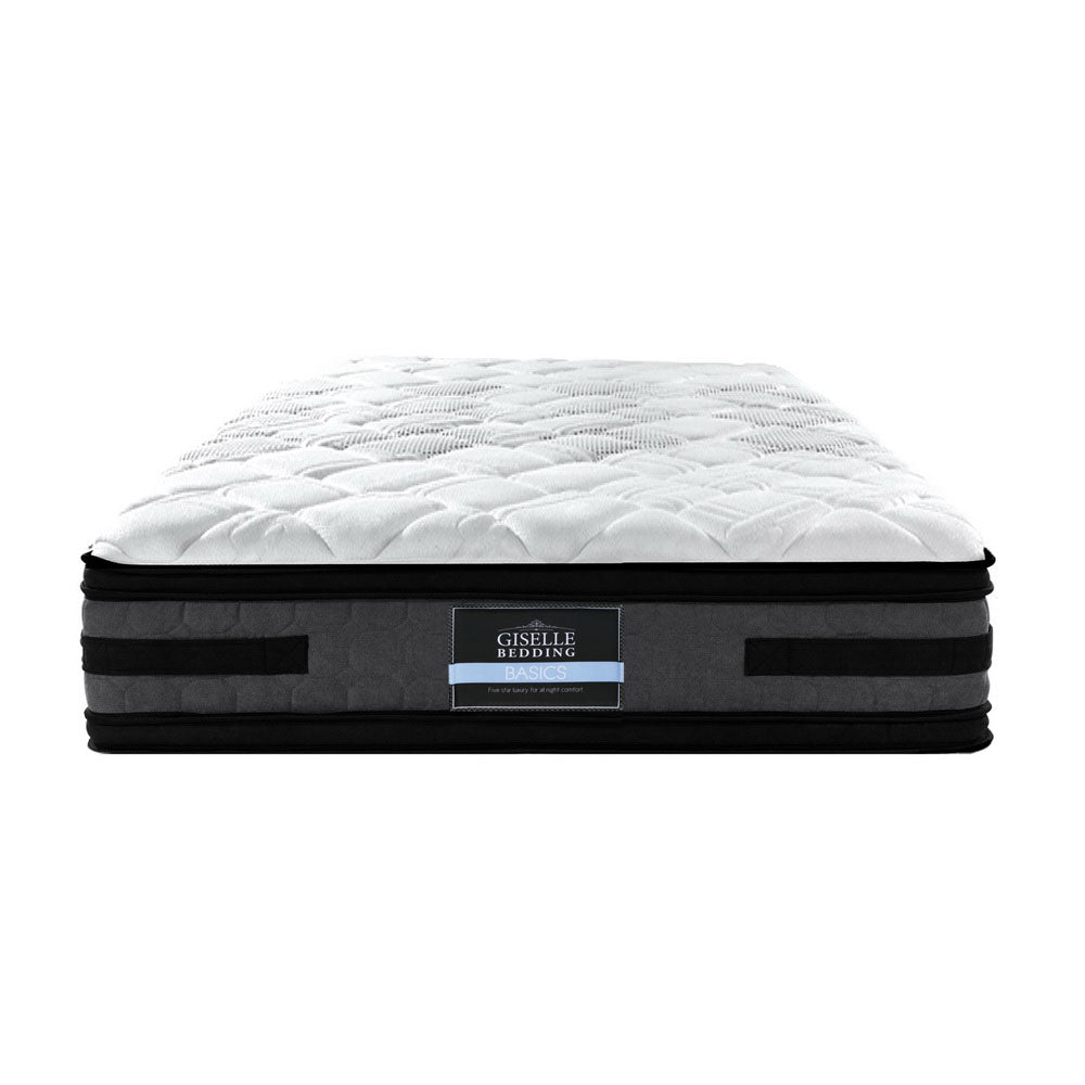 Bedding Luna Euro Top Cool Gel Pocket Spring Mattress 36cm Thick King Single