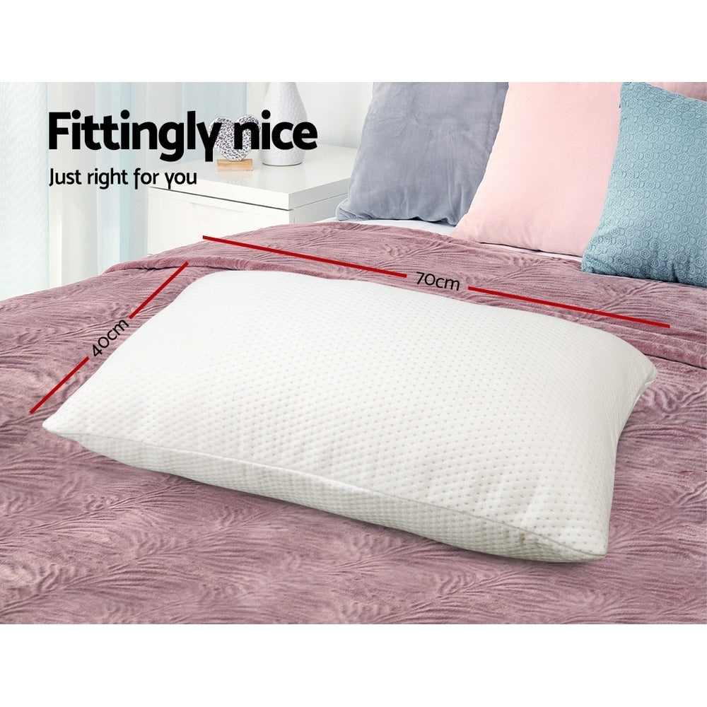 Bedding Set of 2 Visco Elastic Memory Foam Pillows