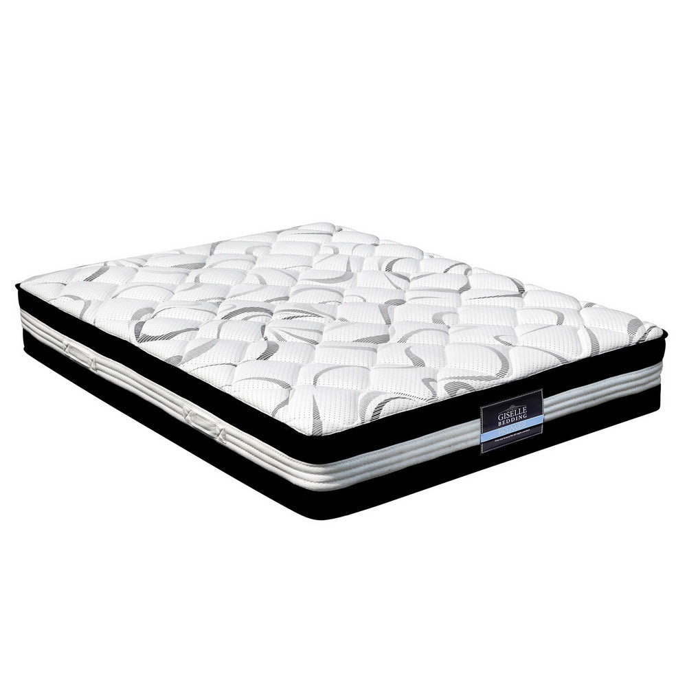 Bedding Mykonos Euro Top Pocket Spring Mattress 30cm Thick Queen