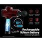 Massage Gun 30 Speed 6 Heads Vibration Muscle Massager Chargeable Red