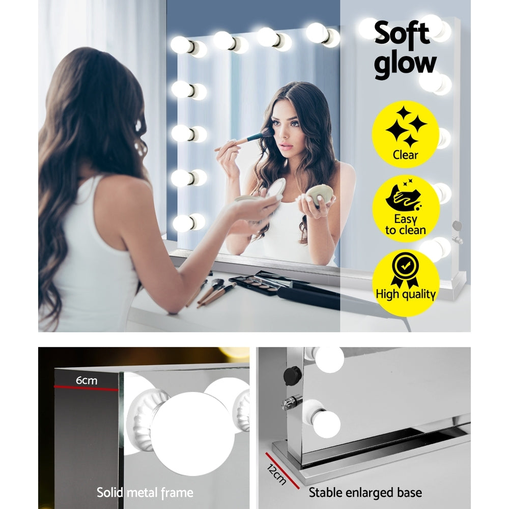 Holly Wood Make Up Mirror with LED Light Bulbs