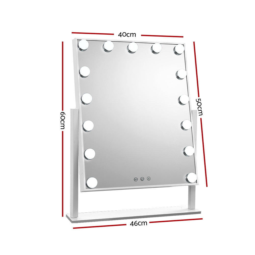 Hollywood Makeup Mirror with 15 Dimmable Bulb Lighted Dressing Mirror