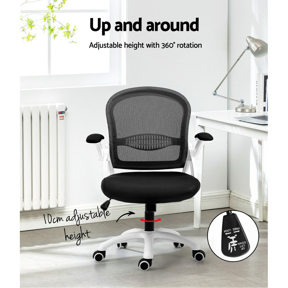 Office Chair Mesh Computer Desk Chairs Work Study Gaming Mid Back Black