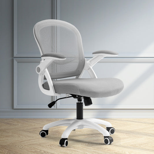 Mesh Office Chair Mid Back Grey