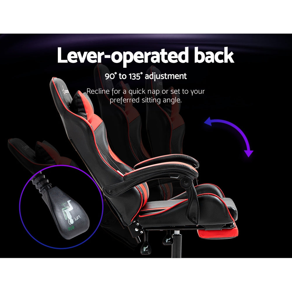 Office Chair Gaming Computer Executive Chairs Racing Seat Recliner Red