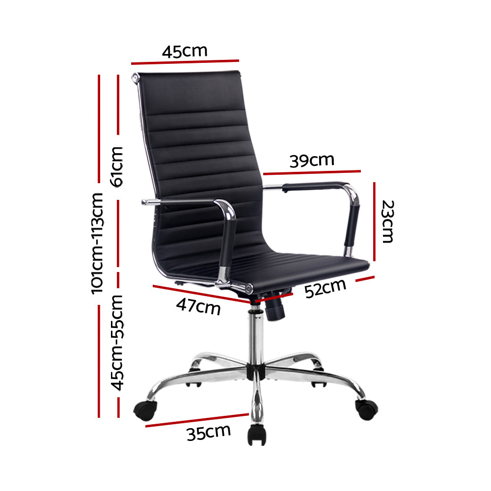 Gaming Office Chair Computer Desk Chairs Home Work Study Black High Back