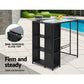 Outdoor Bar Set Table Stools Furniture Dining Chairs Wicker Patio Garden