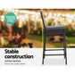 Outdoor Bar Set Table Stools Furniture Dining Chairs Wicker Patio Garden