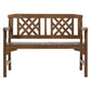 Wooden Garden Bench 2 Seat Patio Furniture Timber Outdoor Lounge Chair Natural