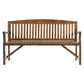 Wooden Garden Bench Chair Natural Outdoor Furniture Décor Patio Deck 3 Seater
