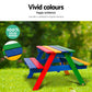 Kids Wooden Picnic Table Set with Umbrella