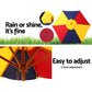Kids Wooden Picnic Table Set with Umbrella
