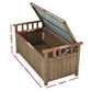 Outdoor Storage Box Wooden Garden Bench Chest Toy Tool Sheds Furniture